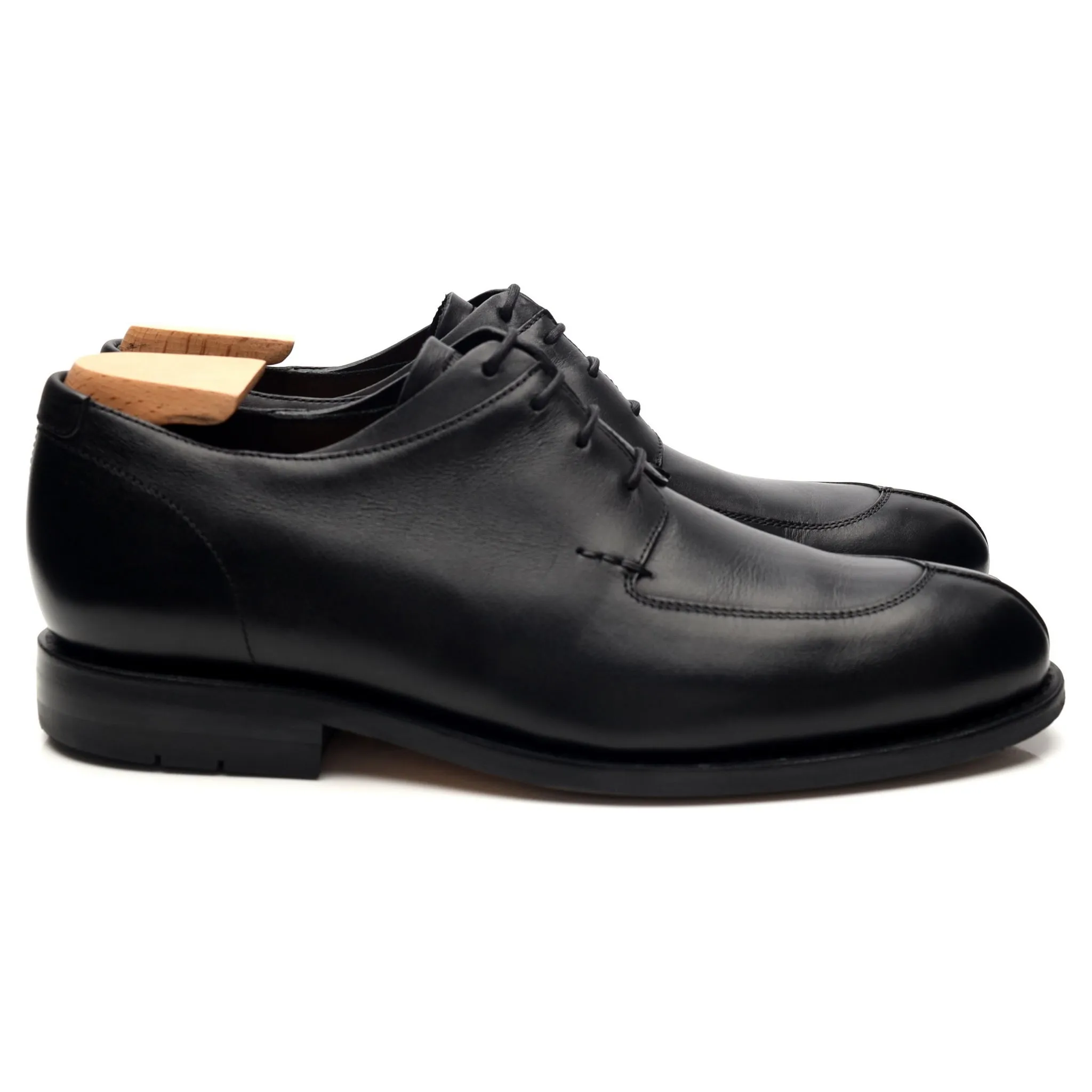 Women's 'Salvia' Black Leather Split Toe Derby UK 8