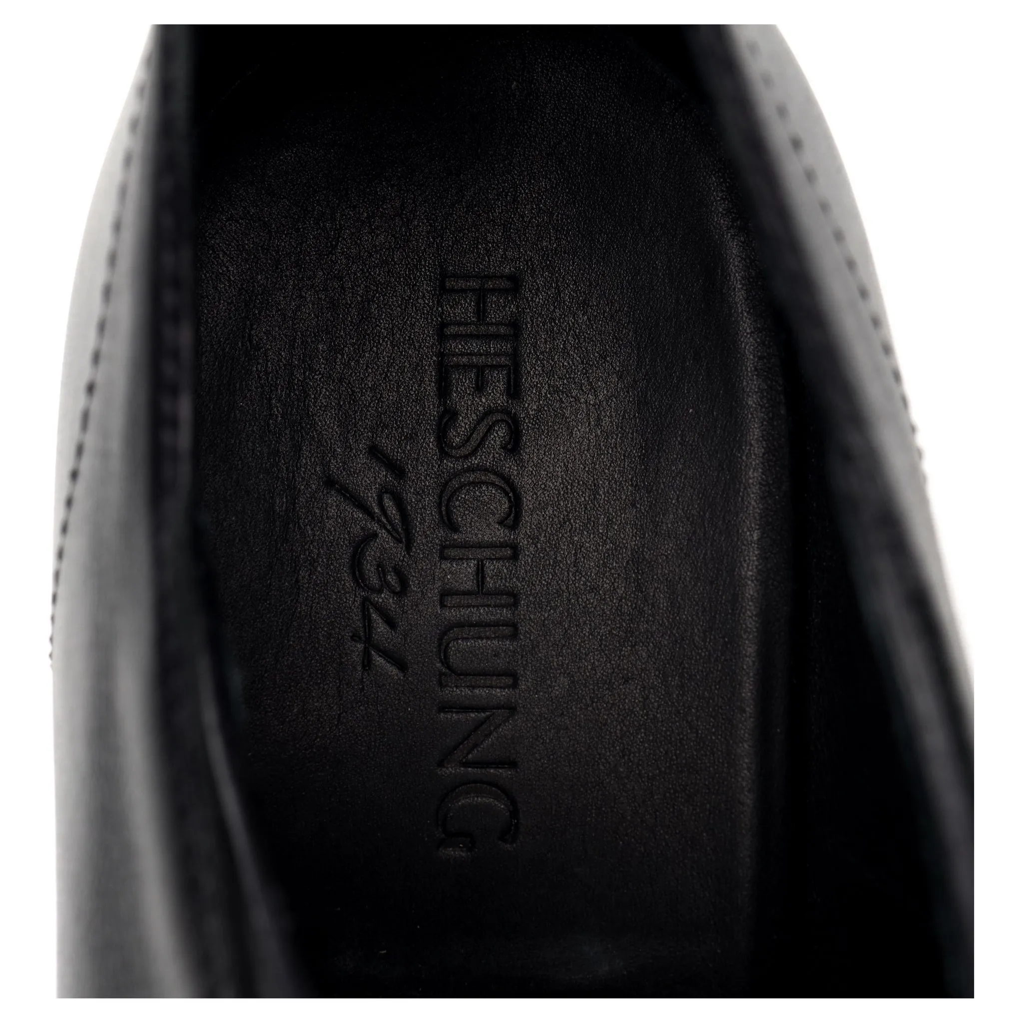 Women's 'Salvia' Black Leather Split Toe Derby UK 8