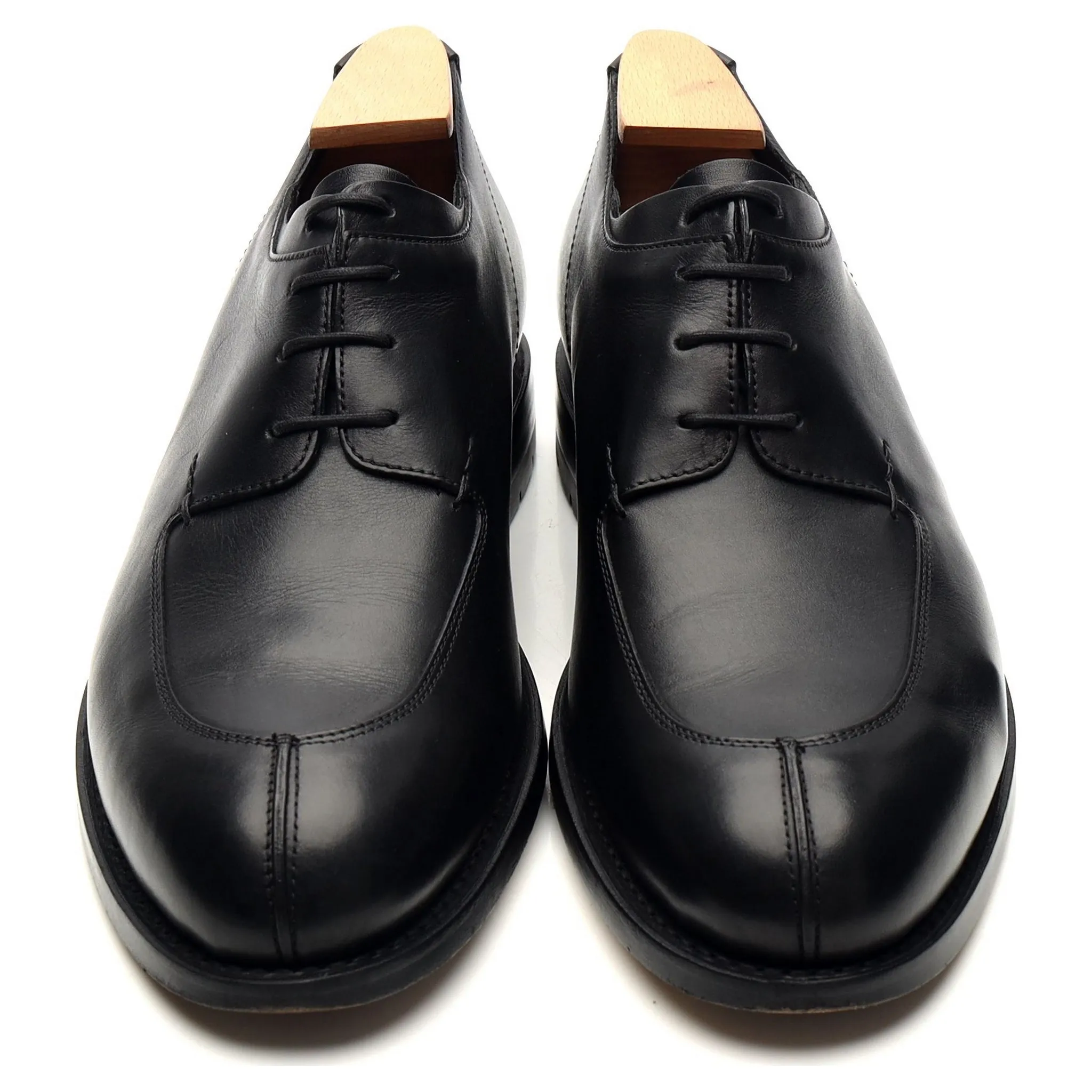 Women's 'Salvia' Black Leather Split Toe Derby UK 8