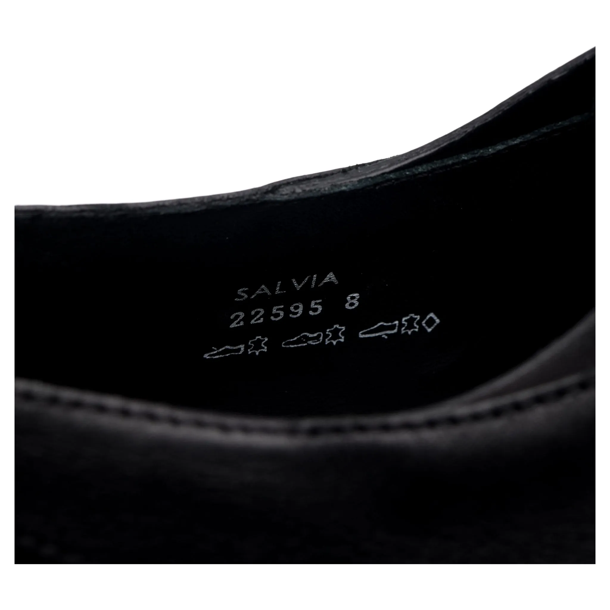 Women's 'Salvia' Black Leather Split Toe Derby UK 8