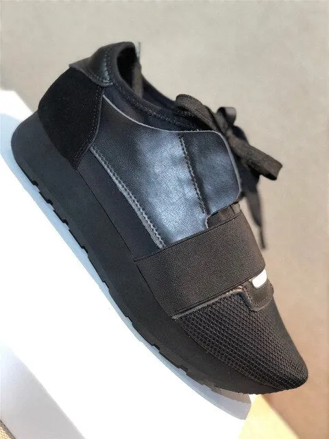 Women's Shoes Luxury Sneakers Casual Shoes Women High Quality Genuine Leather Fashion lace-up Shoes For Woman