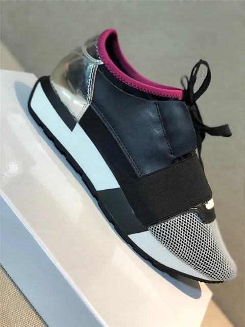 Women's Shoes Luxury Sneakers Casual Shoes Women High Quality Genuine Leather Fashion lace-up Shoes For Woman