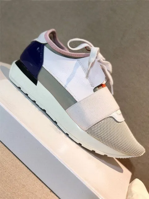Women's Shoes Luxury Sneakers Casual Shoes Women High Quality Genuine Leather Fashion lace-up Shoes For Woman