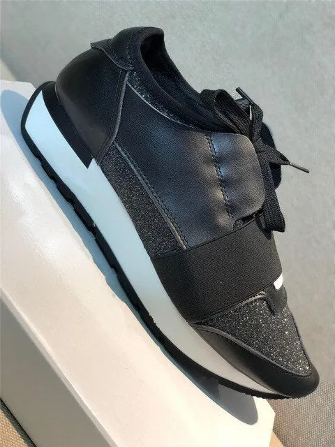 Women's Shoes Luxury Sneakers Casual Shoes Women High Quality Genuine Leather Fashion lace-up Shoes For Woman