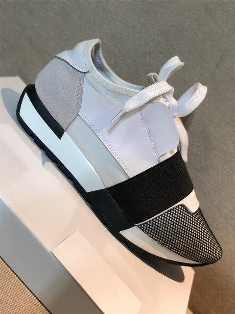 Women's Shoes Luxury Sneakers Casual Shoes Women High Quality Genuine Leather Fashion lace-up Shoes For Woman