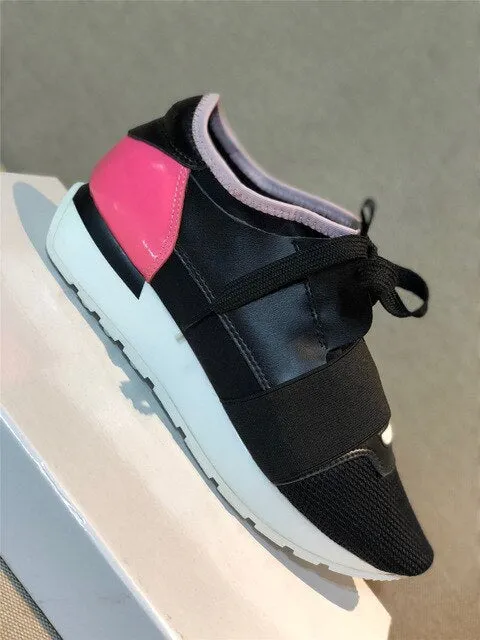 Women's Shoes Luxury Sneakers Casual Shoes Women High Quality Genuine Leather Fashion lace-up Shoes For Woman
