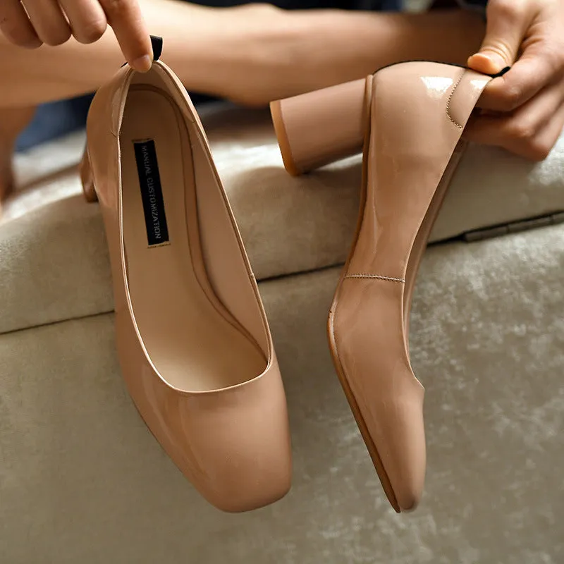 Women's thick heel Business Shoes