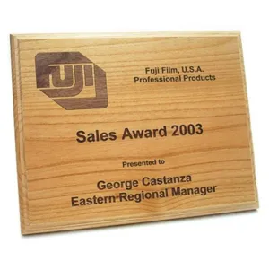 Wooden Plaque measures 9” x 12”