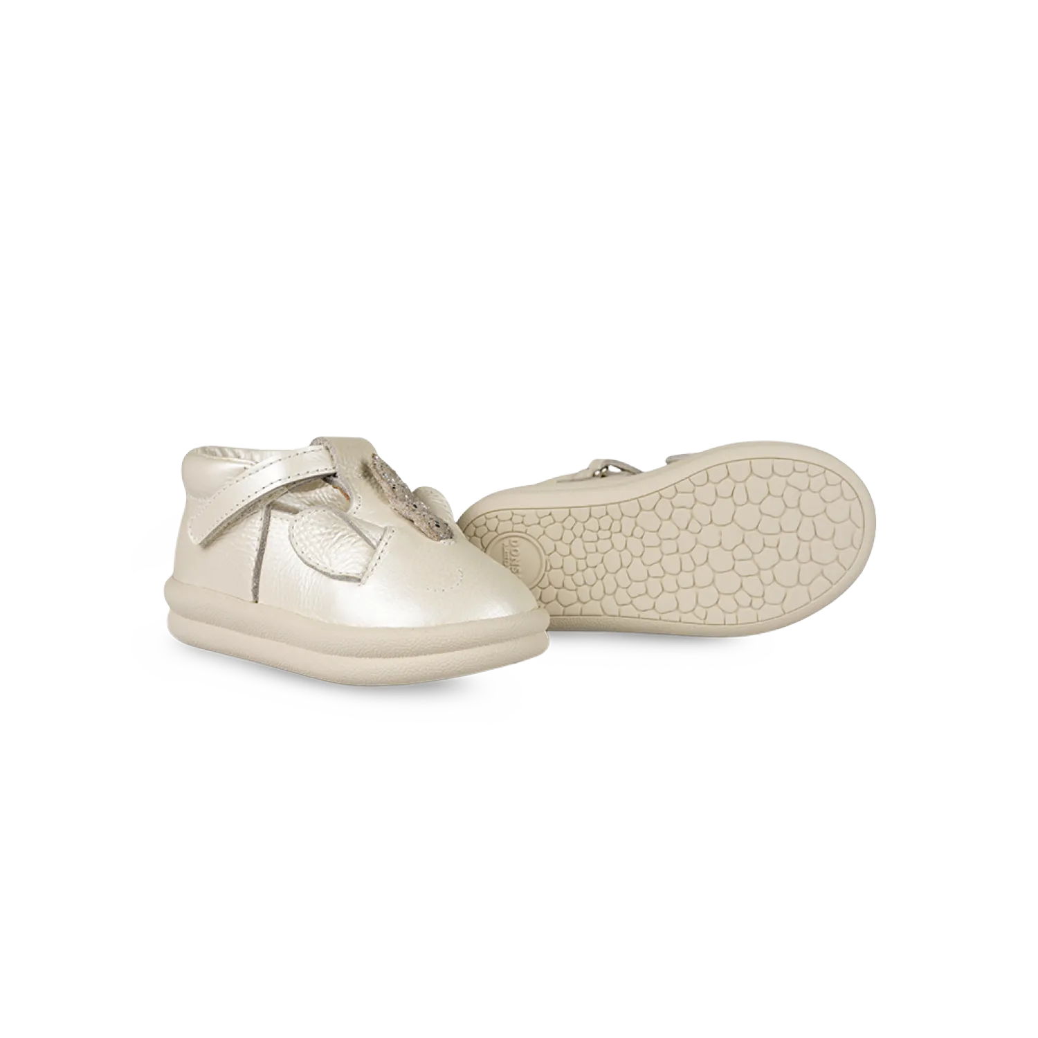 Zilpa Shoes | Unicorn | Off White Metallic Leather