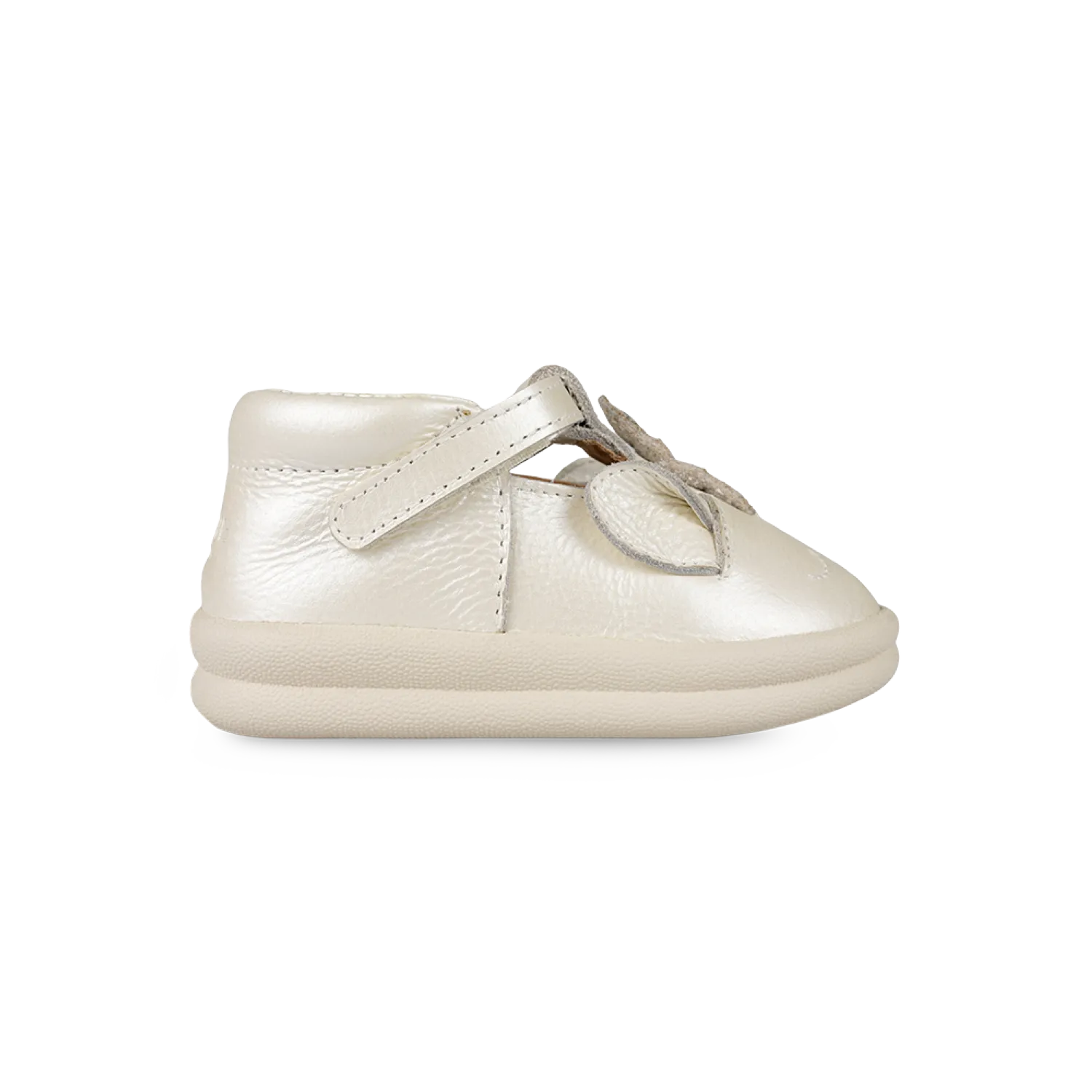 Zilpa Shoes | Unicorn | Off White Metallic Leather