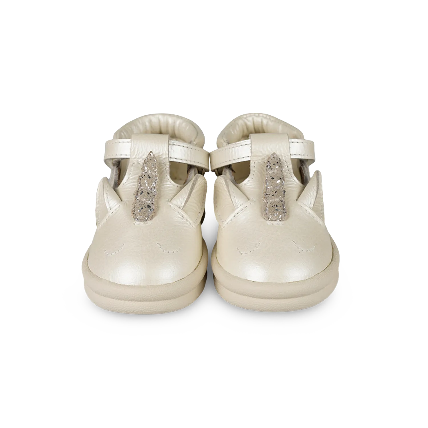 Zilpa Shoes | Unicorn | Off White Metallic Leather